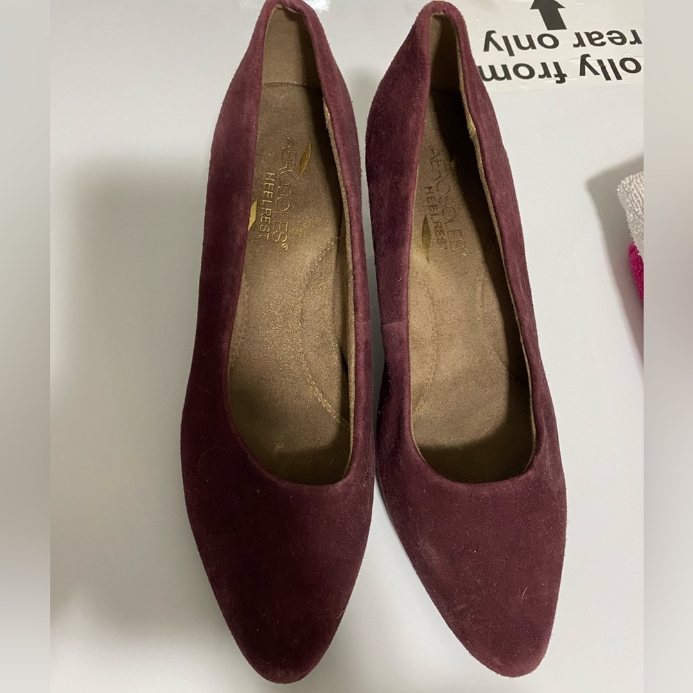 Maroon stilettos
